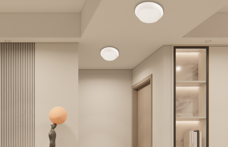 LG09A IP54 Forma de alumínio à prova d'água Luz de antepara redonda de LED interior